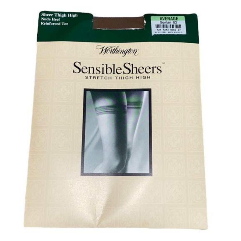 5/$30 🎈 Worthington women’s sensible sheers thigh highs‎ average size